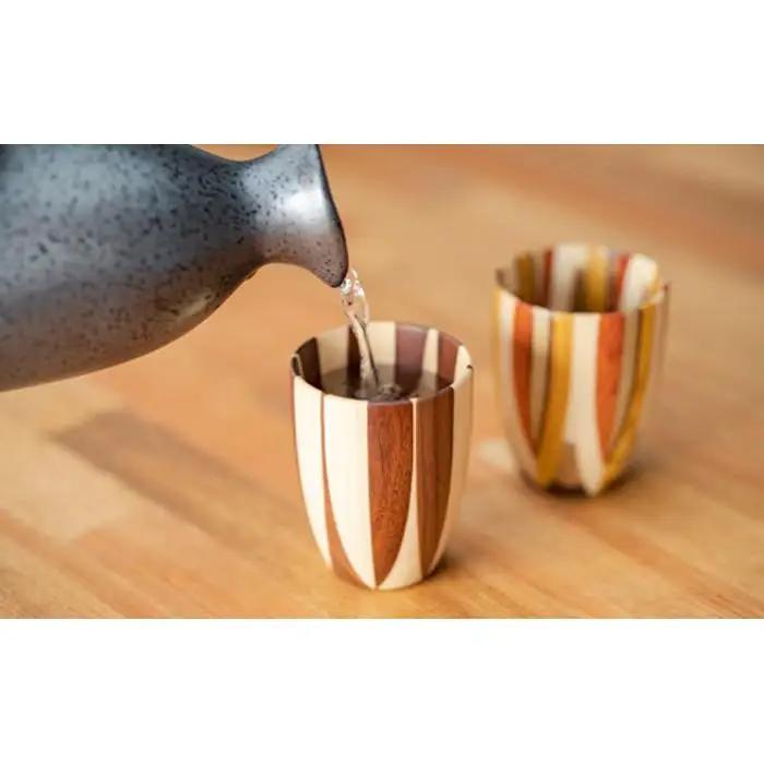 ≪箱根寄木細工≫ぐい呑み（大）［工芸品工芸品］