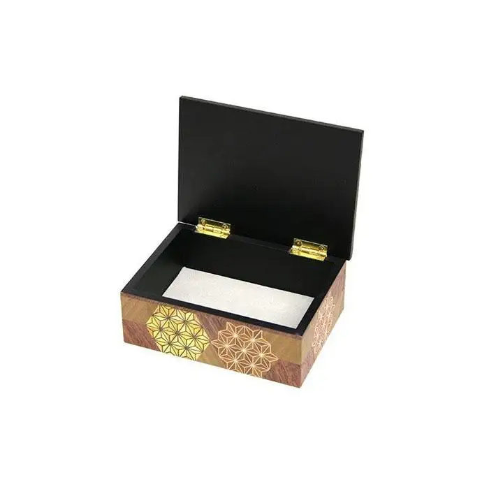 寄木小物入れ　亀甲［工芸品工芸品］