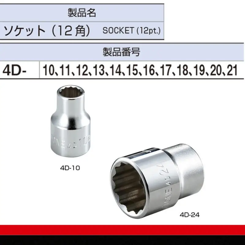 TONE トネ ソケットセット ( HD412 ) 15001-30025158