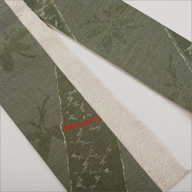 丹後帯　半幅帯「波にうさぎ（１匹入）」