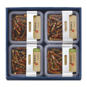 ＜あゆの店きむら＞ びわ湖産天然 小あゆ煮 詰合せ 4B (小あゆ煮80g×2・山椒入小あゆ煮80g×2)