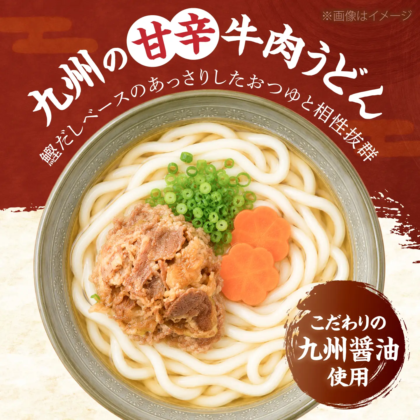【全3回定期便】牛肉 うどん 12食 [VAI046]うどん 牛肉