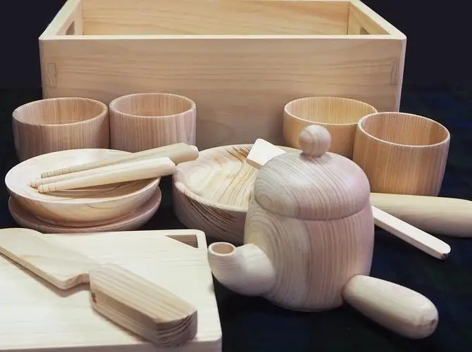河内材ヒノキを使った　ままごとセット｜こだわりの逸品 地域特産品 ギフト 自分用 人気 おすすめ
