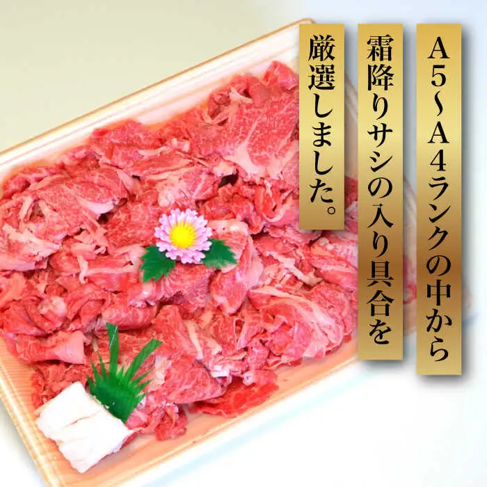 【化粧箱入】博多和牛A5〜A4 切り落とし 500g[VCL026]