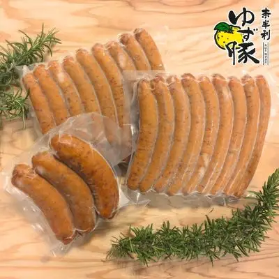 115009　奈半利ゆず豚ソーセージ&フランクフルト　