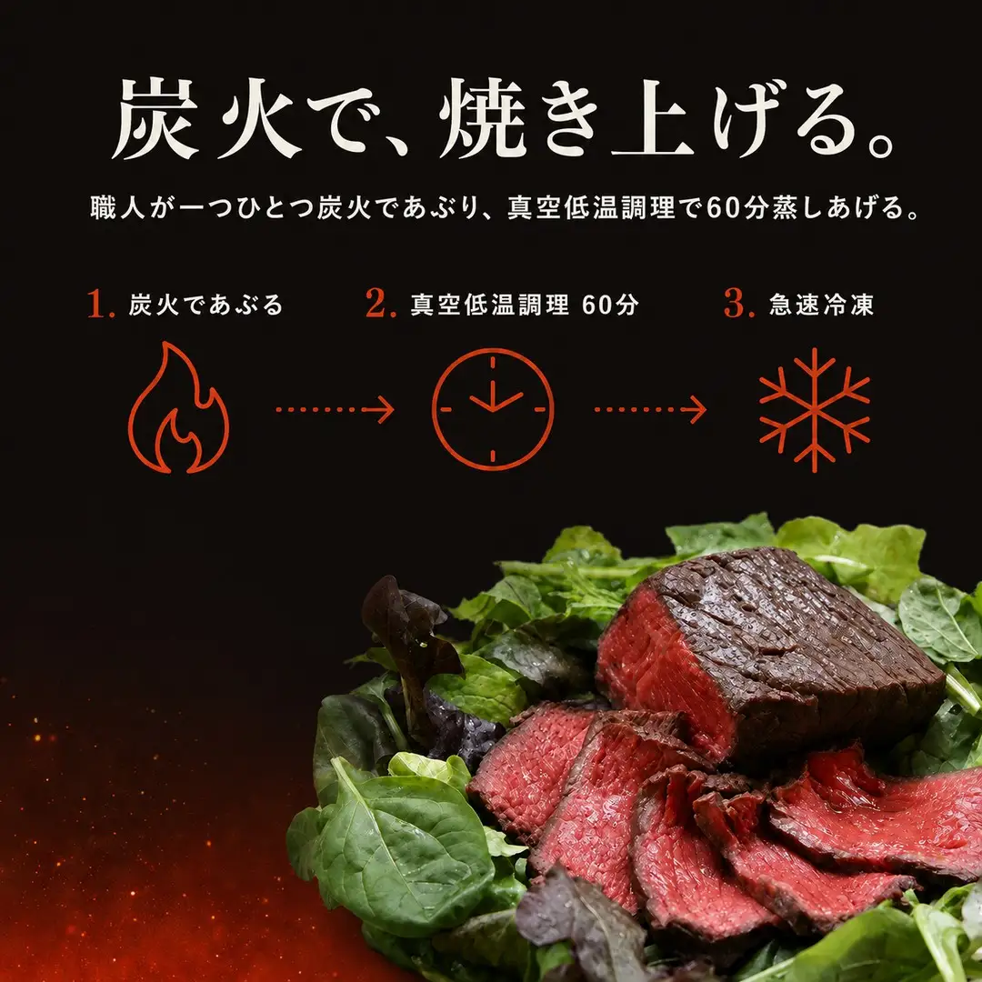 ローストビーフ 無添加 炭火焼き 400g 