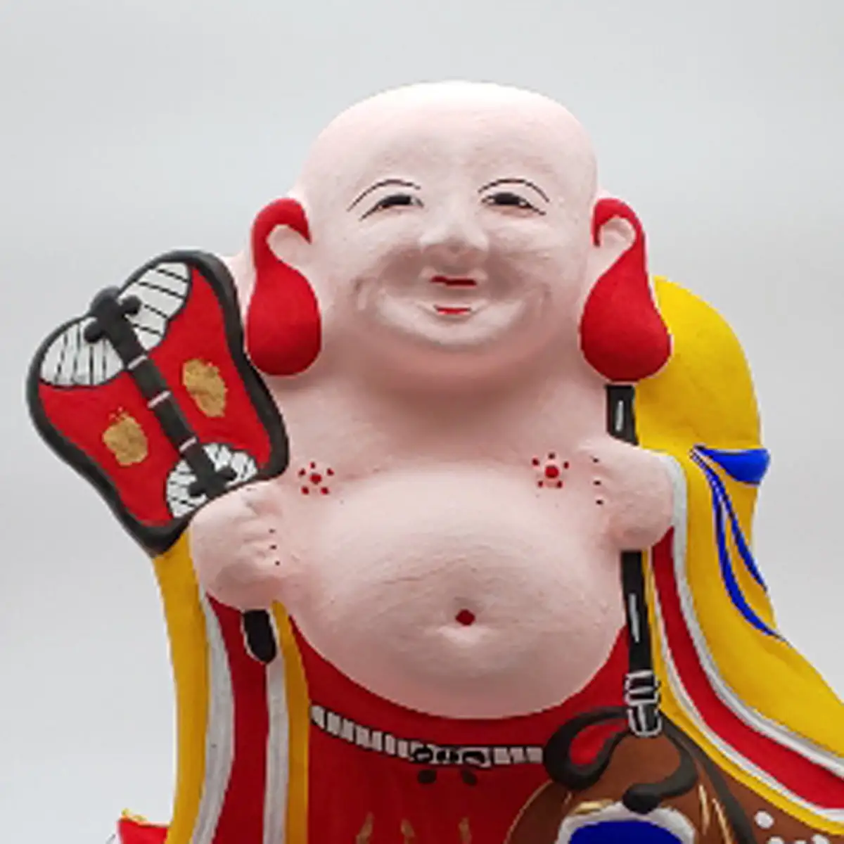 M-GG2.【長谷寺詣で人気の土産品】出雲人形　布袋さん（中）