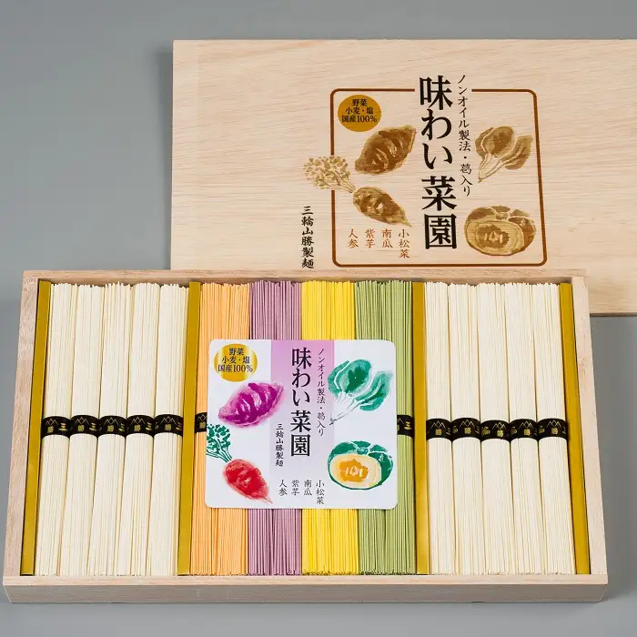 AC-78.【カラフルな野菜そうめん】味わい菜園　50ｇ×18束