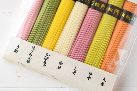 BE-10.【つるッと愛でたい】三輪の七福素麺とミニ屏風