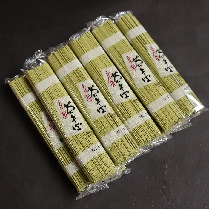 A-104.【抹茶と蕎麦のマリアージュ】茶そば　青垣（アオガキ）