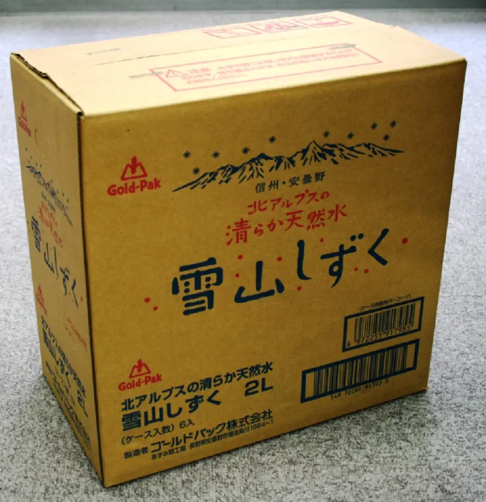 北アルプスの清らか天然水　雪山しずく