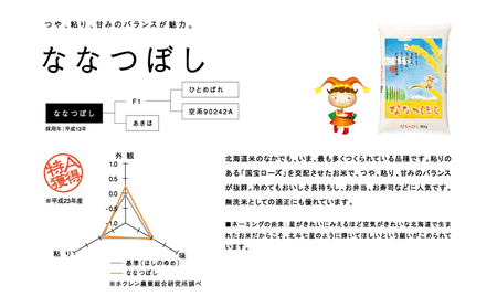 【北海道富良野産】令和6年産 無洗米 ななつぼし 5kg お米 米 ご飯 ごはん 白米