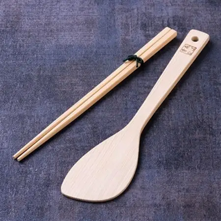 青森ヒバ　炒めベラ・菜箸セット　1セット_雑貨・日用品  キッチン用品 _【1499262】