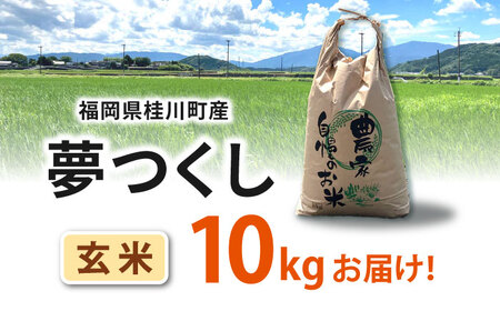 福岡県桂川町産夢つくし 玄米10kg 桂川町/一般社団法人地域商社いいバイ桂川 [ADBB003] 夢つくし 福岡 玄米 米 コメ 米 おにぎり