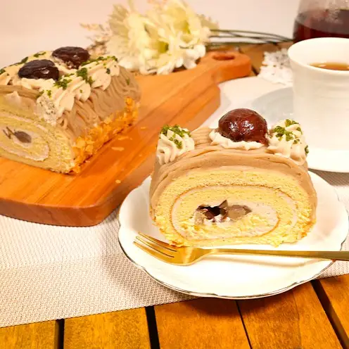 高級✨特選やわらぎ ビキューナ 大判ショール フリンジ 桐箱入り モンブラン 16cm ロールケーキ モンブラン | 埼玉県羽生市 | ふるさと