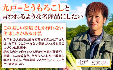 朝採れ とうもろこし おおもの 約5kg (13本入 2L) 七戸宏大 岩手県九戸村
