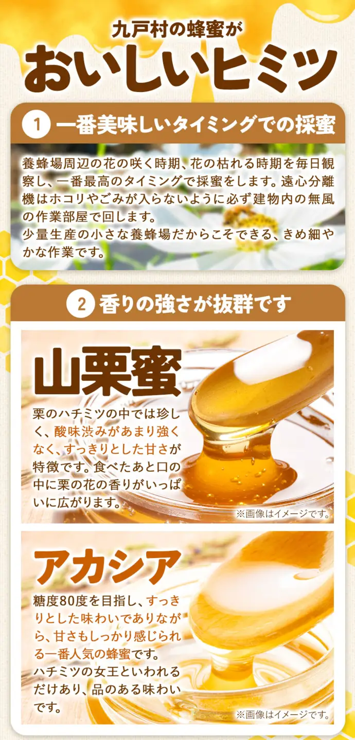 九戸のアカシア 天然はちみつ 265g 中村一郎商店 岩手県九戸村