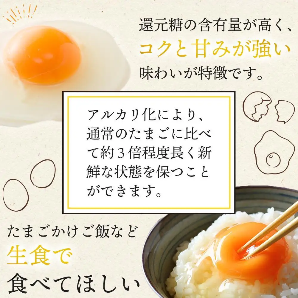 【定期便 毎月発送 全6回】 アルカリ化 玉子 紀州地養卵 合計 80個入 (70個＋割れ補償分10個）× 6回　卵 たまご 玉子 タマゴ 鶏卵 まとめ買い オムレツ 卵かけご飯 朝食 業務用