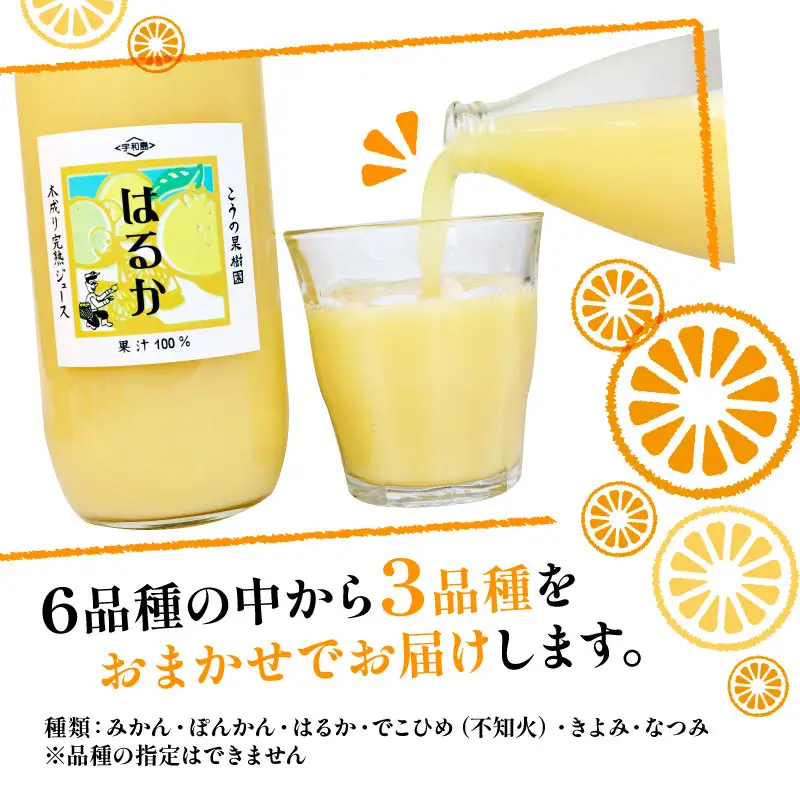 完熟 みかんジュース 化粧箱入り 木成り 1000ml×3本 こうの果樹園 みかんｼﾞｭｰｽみかんｼﾞｭｰｽみかんｼﾞｭｰｽ H020-182002