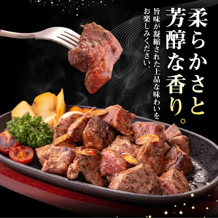 【全2回定期便】 壱岐牛 サイコロステーキ 500g《壱岐市》【株式会社イチヤマ】 肉 牛肉 ステーキ BBQ 焼肉 [JFE118]