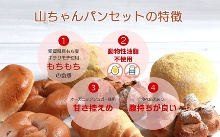 山ちゃんパン パン8種食べ比べ 合計8個 セット 冷凍