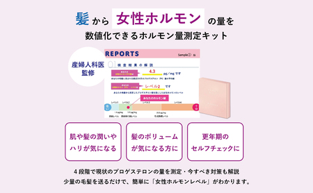 髪の毛で更年期セルフチェック出来る！　ホルモン量測定キット～Proges～