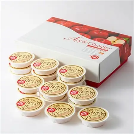 【常温保存可能】　りんご果汁入り　りんごシャーベット　18個入り_菓子・スイーツ アイス・ジェラート  _【1486626】