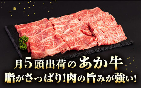 長崎和牛 あか牛 500g（すき焼き・しゃぶしゃぶ用）対馬 牛 和牛 すき焼 しゃぶしゃぶ あか牛 赤身肉 赤身 鍋 年末年始 ロース うす切り 薄切り スライス 贈答用 プレゼント ギフト 肩ロース  [WCR007]