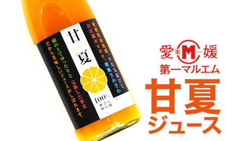 第一マルエムのストレートジュース 2種類詰合せ 御荘ゴールド 甘夏 720ml×6本 愛媛県 愛南町