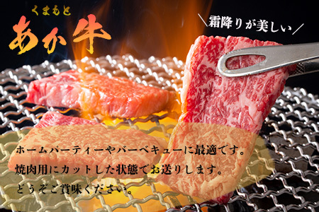 GI認証 【 くまもとあか牛 】特選 焼肉用 500g あか牛 和牛 牛肉 熊本 ブランド牛 焼き肉 ヤキニク やきにく ごちそう 記念日 国産 お肉 050-0349