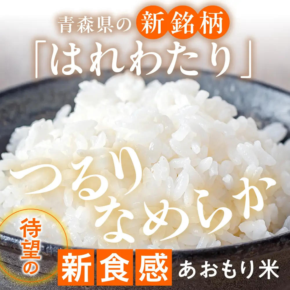 無洗米 米 10kg はれわたり （精米） 特A 青森県産 乾式無洗米