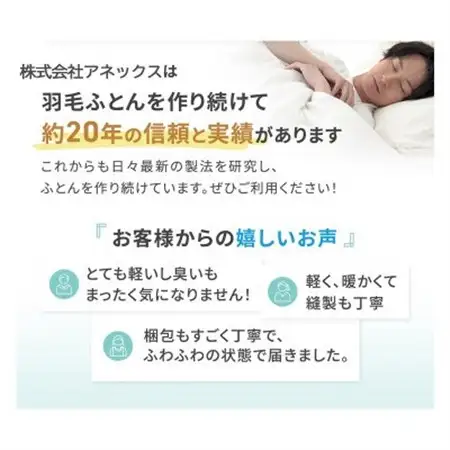 シングル羽毛布団 打ち直しリフォーム 本掛け セット 他社製品可 贅沢足し羽毛200g追加立体キルト【1506379】