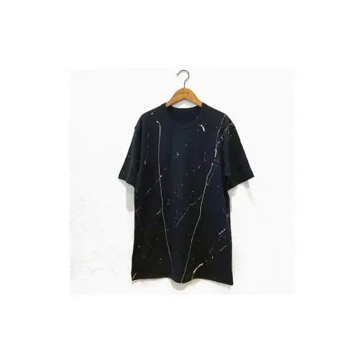 手描きTシャツ calm カーム オリジナル 黒 フリーサイズ ユニセックス【受注制作】