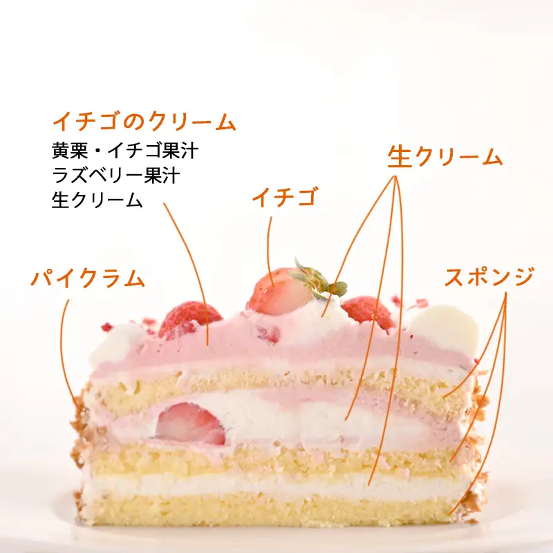 いちごのモンブラン （冷凍ケーキ） 12cm×1台