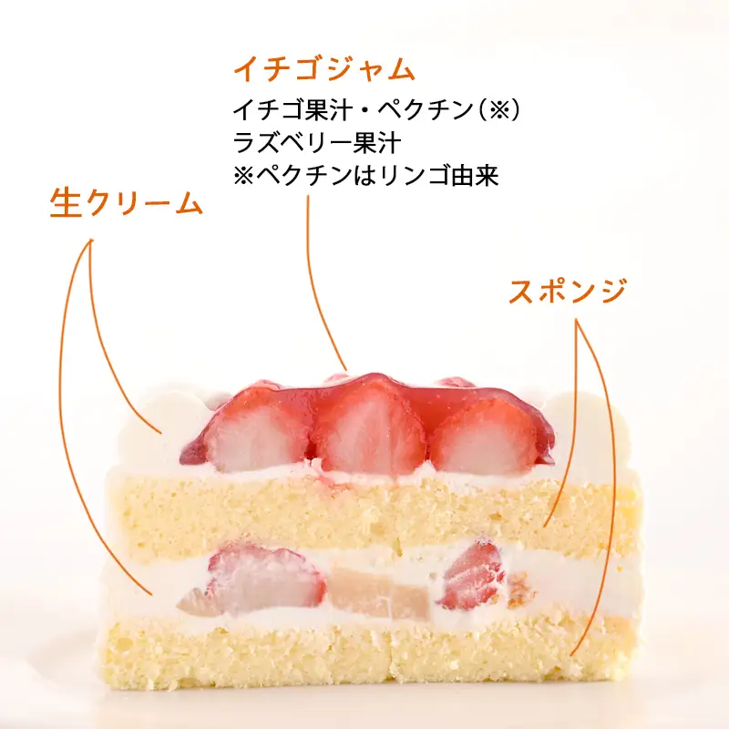 生クリームデコレーション（冷凍ケーキ）12cm×1台