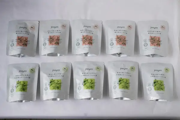 入浴剤 jiwajiwa 大和番茶に浸る。よい香り 奈良薬草風呂 20日分 キハダ葉ブレンド＆マコモ葉ブレンド詰め合わせ K-27