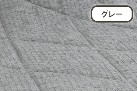 [お肌ここちSTYLE] ベンガル綿 かすり肌布団 シングル 1枚 54104250 GY [4803]