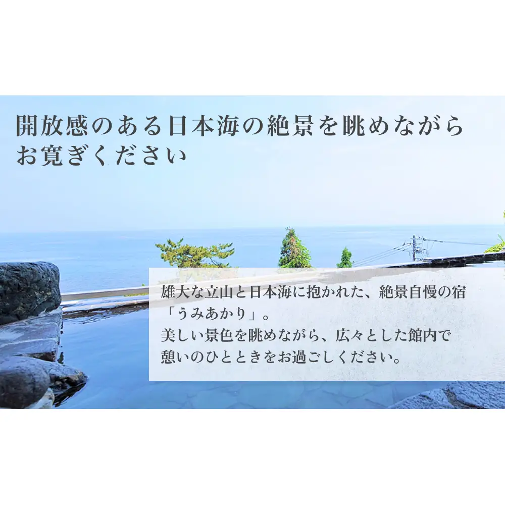 氷見温泉郷 くつろぎの宿 うみあかり 宿泊補助券 2万円分 富山県 氷見市 宿泊 利用補助 チケット 観光 旅行 宿泊券 クーポン 海鮮