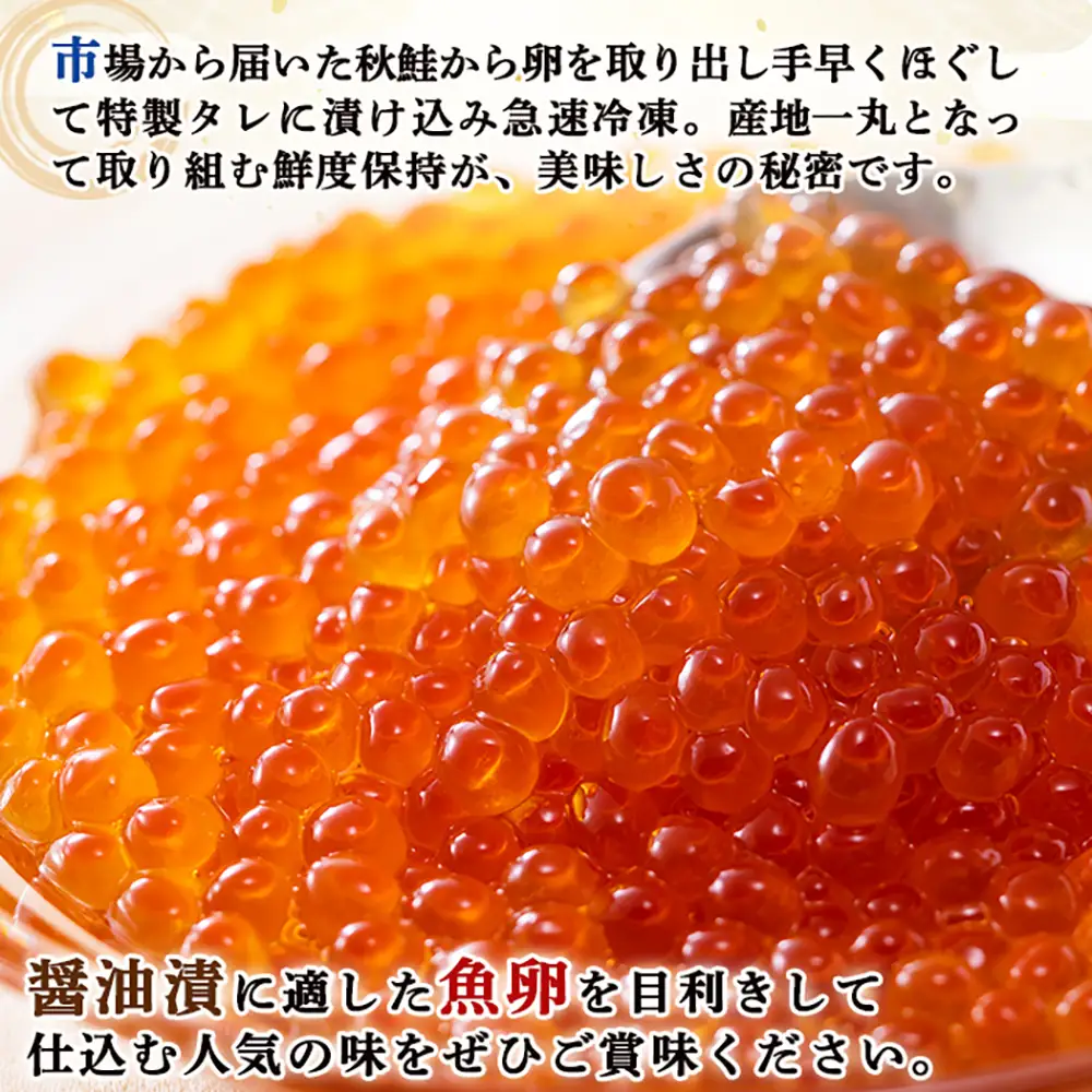 北隆丸 新巻めじか鮭（姿）約1.6kg・いくら醤油漬け200gセット　オホーツク産【1600501】
