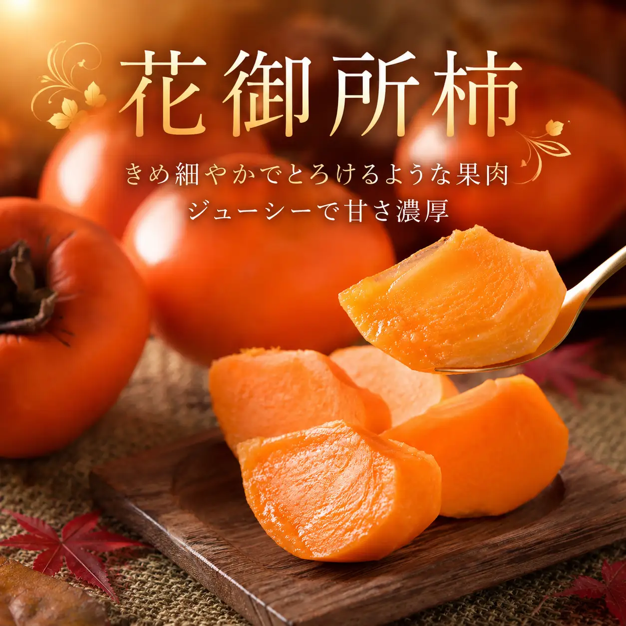 Y272　八頭町が誇る日本随一の甘柿『花御所柿』 3kg