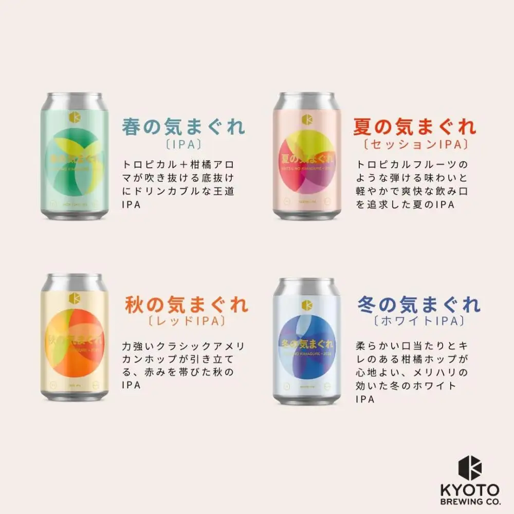 京都発のクラフトビール！気まぐれ 24本セット ｜地ビール  ベルギー×アメリカスタイル 人気