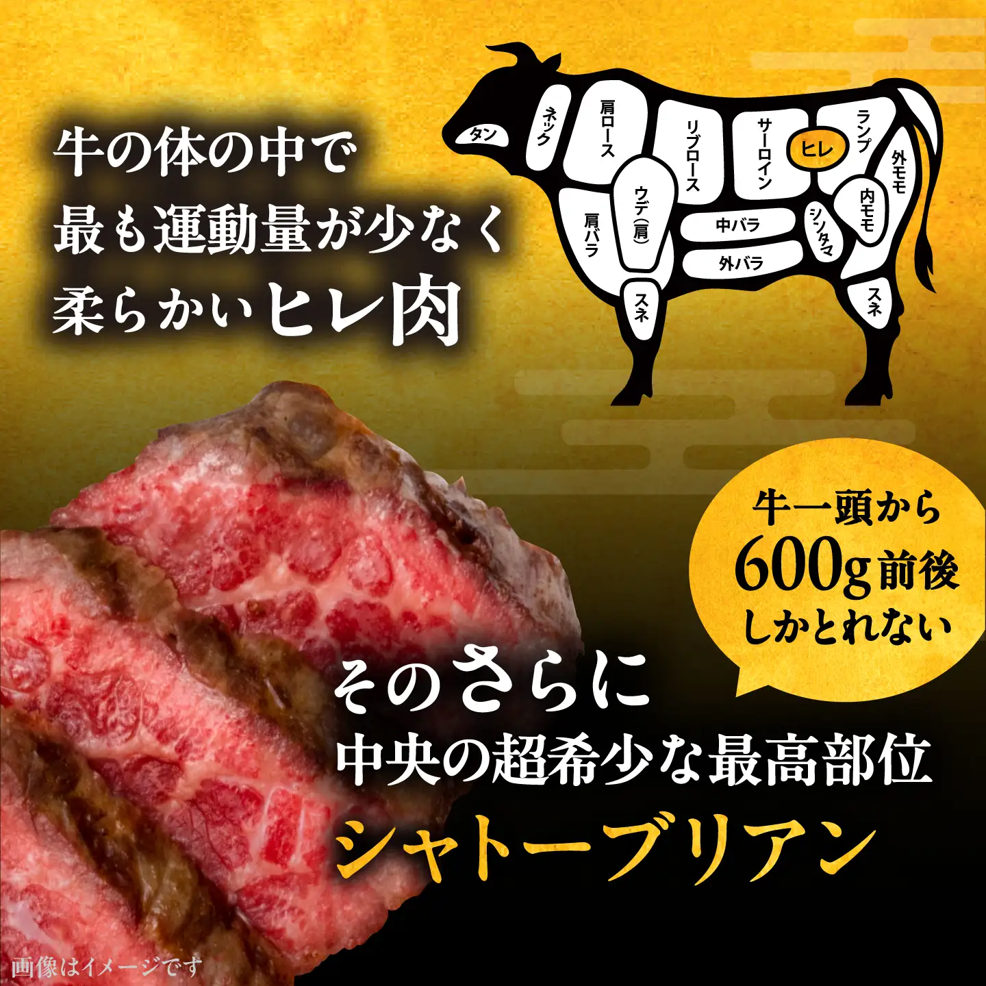 【全5回定期便】博多和牛 シャトーブリアン 200g×4枚 [ADBM096] シャトーブリアン 定期便
