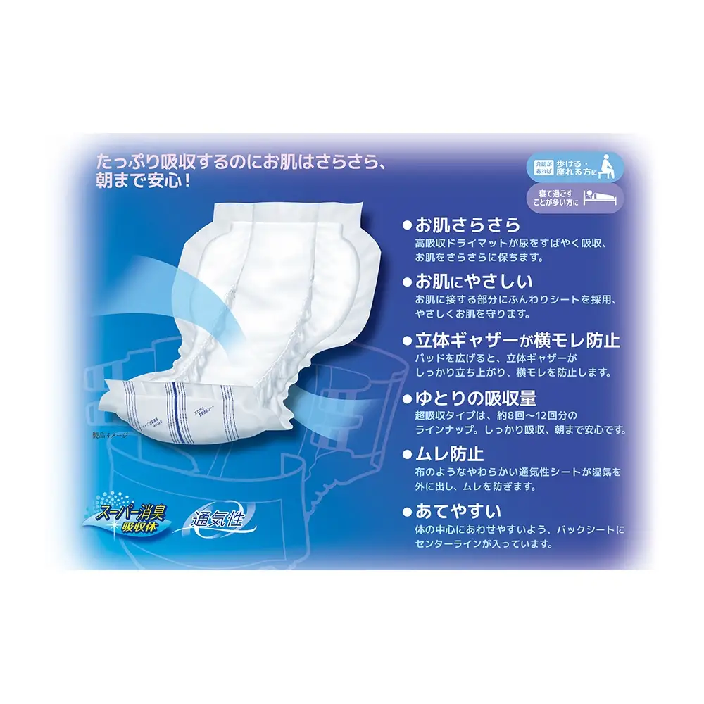 マーヤ 超吸収 超特大パッド 1800 （約12回分 / 大人用尿とりパッド1800ml / 夜・長時間用） 紙おむつ 大人用 日用品 消耗品 ケース