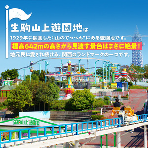 【ふるさとチケット】生駒山上遊園地　とくとくチケット （のりもの券12枚綴2セット） 遊園地 チケット 生駒山 山頂周辺 見晴らし 絶景 国内最古 夜間営業 大阪平野 奈良盆地 観光 旅行 子供 奈良県 生駒市 送料無料