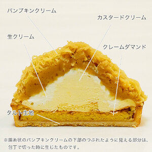 パンプキンタルト かぼちゃ 4号 冷凍 ケーキ モンブラン モンブラン