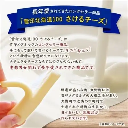 【2ヵ月毎定期便】雪印北海道「さけるチーズプレーン」1箱12袋入り全3回_卵・乳製品 チーズ    定期便 定期便  _【配送不可地域：離島】【4014036】