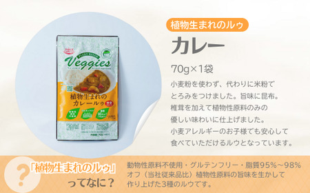 カレー 植物生まれのルゥ 3袋セット 3種(カレー・ホワイト・ブラウン) | カレー セット スパイスカレー 植物性 米粉  井上スパイス
