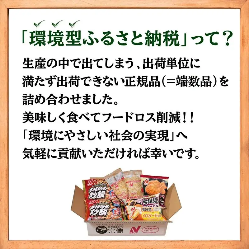 【ニチレイ】フードロス削減に貢献！冷凍食品詰め合わせ　★総重量2.4kg超！★【JAほたるの里】_HA1512