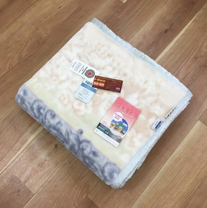 マイヤー毛布 シングル ブルー C.R.P加工毛布 1枚 (ニューマイヤー毛布) 11820BL｜毛布の町 泉大津市 国産 毛布 家庭で洗濯可 [4913]