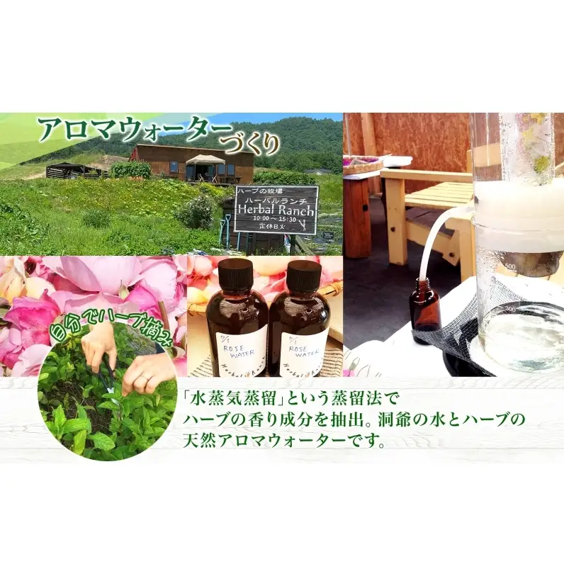 アロマウォーター蒸留体験 ハーブ ハーバルランチ アロマウォーター蒸留体験